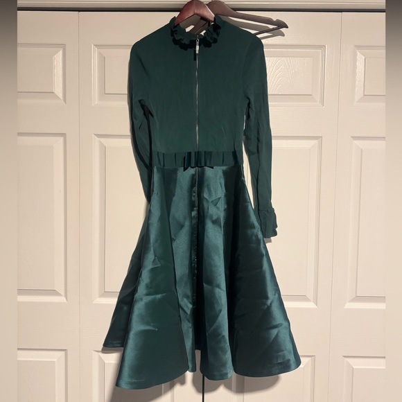 Ted Baker Deep Green Zip-Up Dress - Picture 5 of 6